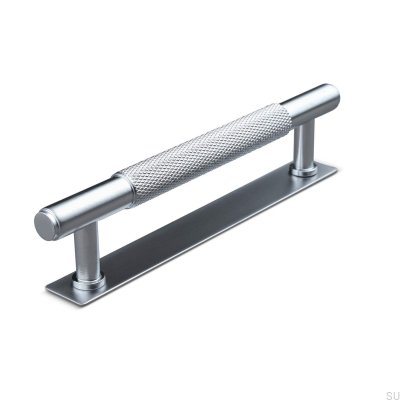 Salo 128 silver avlångt möbelhandtag