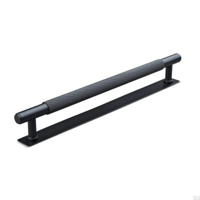 Salo 224 avlångt möbelhandtag, metall, mattsvart