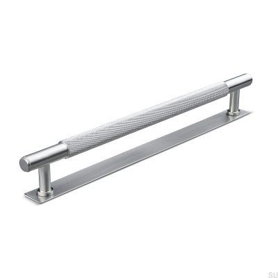 Salo 224 längsgående möbelhandtag, borstad silver