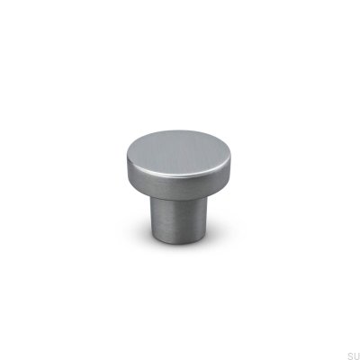 Agno 28 möbelknopp i borstat silver
