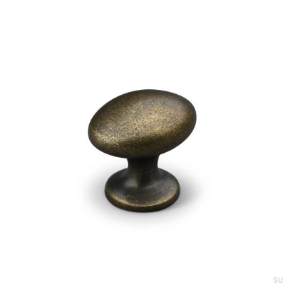 Forio 38 möbelknopp, oxiderad metall