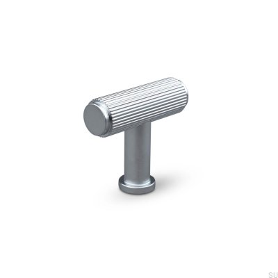 T-Bar Salo Randig Metall Silver Möbelknopp