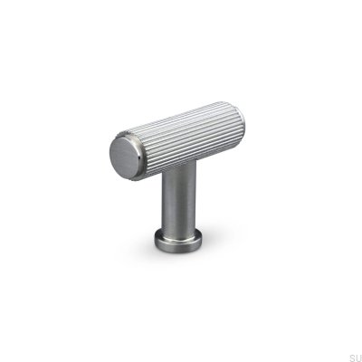 T-Bar Salo Stripe Brushed Silver möbelknopp