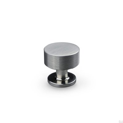 Sassari Stripe 30 möbelknopp i borstat silver