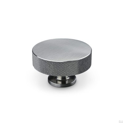 Sassari 50 möbelknopp i borstat silver