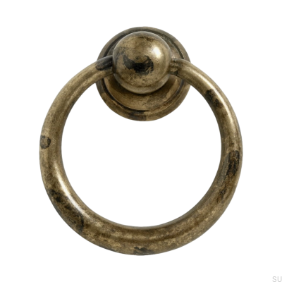 Runt möbelhandtag Ring 157 33 Antik brons