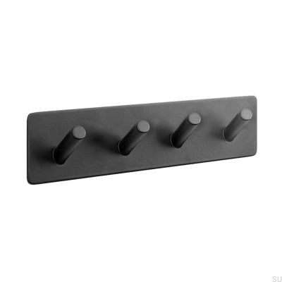 Base 200-4 vägghängare Metall svart