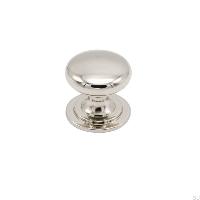 Möbelknopp Mynta Silverpolerad nickel