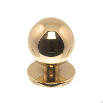 Möbelknopp 1349 25 Polerat guld, Lackat