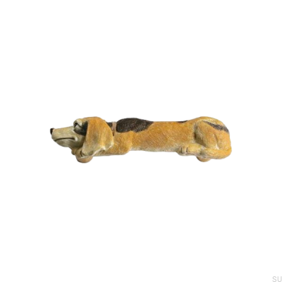 Hund Pies 64 Polyresin avlångt möbelhandtag