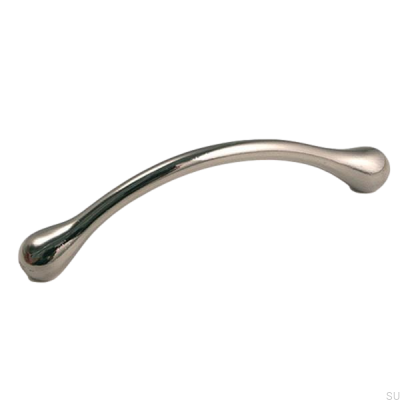 Avlångt möbelhandtag 4446 96 Polerad svart nickel
