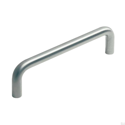 Avlångt möbelhandtag 6050 87 Borstat silver