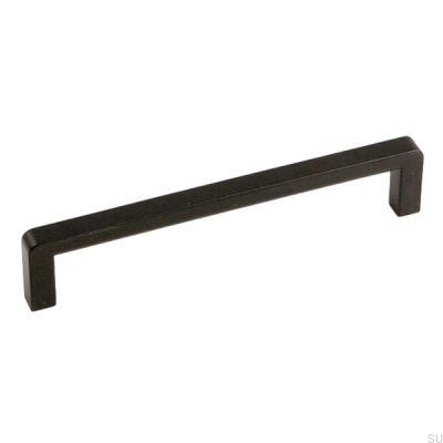 Avlångt möbelhandtag 6200 128 Metall svart