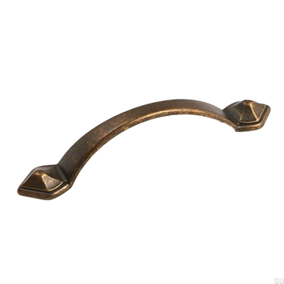 Avlångt möbelhandtag 6598 Antik brons