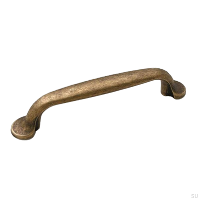 Avlångt möbelhandtag 7032 128 Antik brons