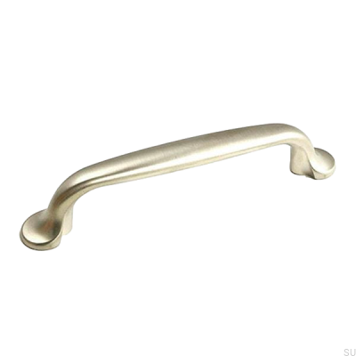 Avlångt möbelhandtag 7032 96 Borstad nickel