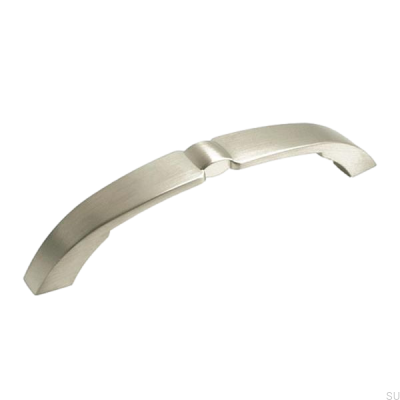 Avlångt möbelhandtag 7252 128 Borstad nickel