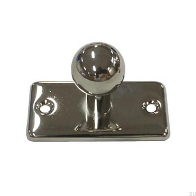 Möbelknopp med bas 5320 Polerad nickel