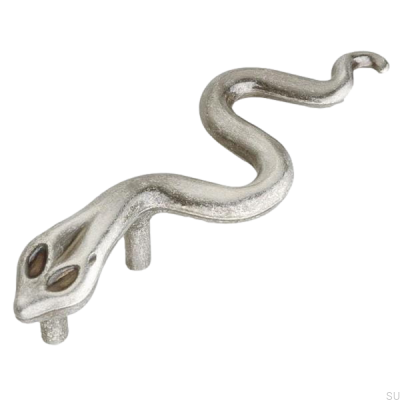 Avlångt möbelhandtag Orm Snake Antiksvart