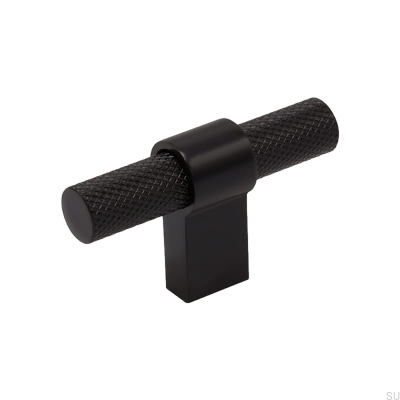 Möbelknopp T-Bar Helix Metal Black