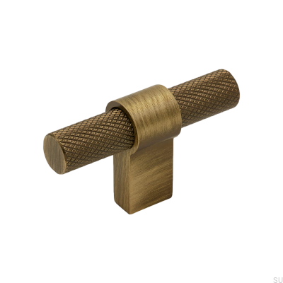 Möbelknopp T-Bar Helix Antik brons