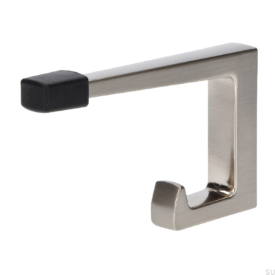 Vägghängare med dörrstoppare 2422 32 Borstat silver