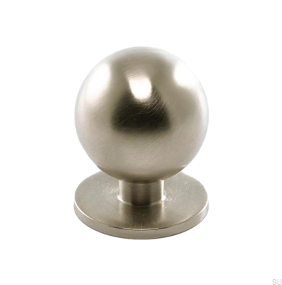 Möbelknopp 1349 25 Borstad nickel