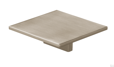 Fyrkantigt möbelhandtag 2053 Borstad Nickel