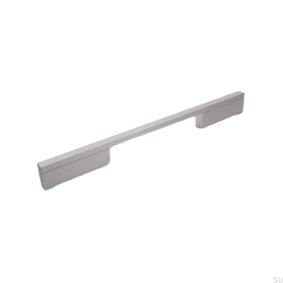 Avlångt möbelhandtag 2110 128/224 Aluminium Borstad