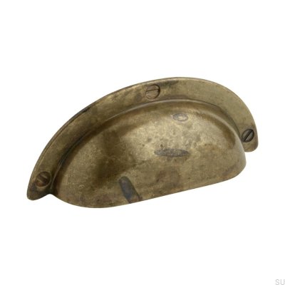 Skål 3922 Anti-Aged Gold Shell Möbelhandtag