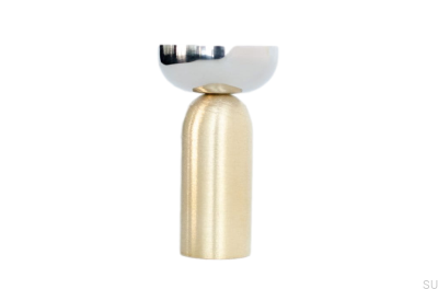 Kokeshi Mix 3052 Vägghängare Borstad mässing omålad med polerat stål
