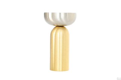 Kokeshi Mix 3052 Vägghängare Borstad mässing omålad med borstat stål
