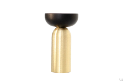 Kokeshi Mix 3052 Vägghängare Borstad mässing omålad med svart aluminium
