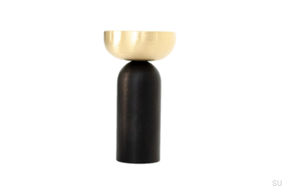 Kokeshi Mix 3052 Vägghängare Aluminium Svart med Borstad Mässing