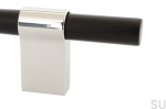 HA63R/AS--Uchwyt-meblowy-podłużny-Line-Big-Mix-224-Aluminiowy-Czarny-z-Polerowaną-Stalą-BB-Sweden-Skandynawskie-Uchwyty_1