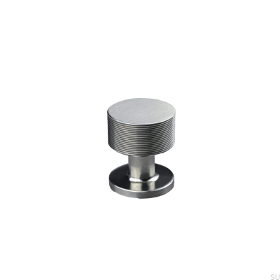 Sassari Stripe 25 möbelknopp i borstat silver