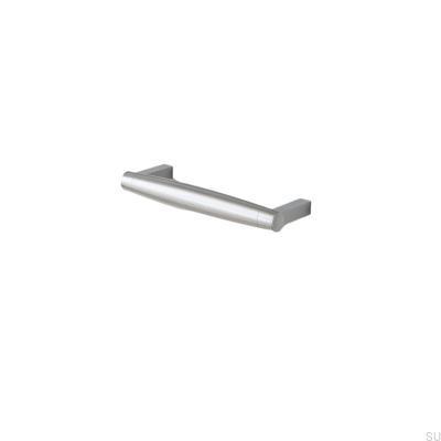 Hjo 128 avlångt möbelhandtag, borstad silver