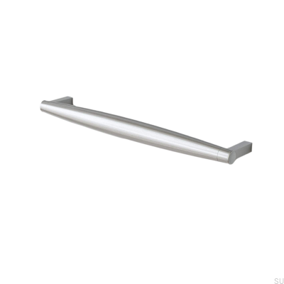 Hjo 256 avlångt möbelhandtag, borstad silver