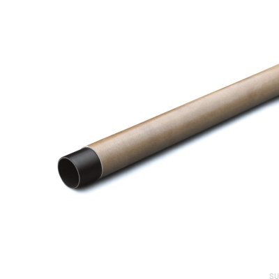 Rod Swept 458 Garderob Rod Metall Svart med Ljusbrunt Läder