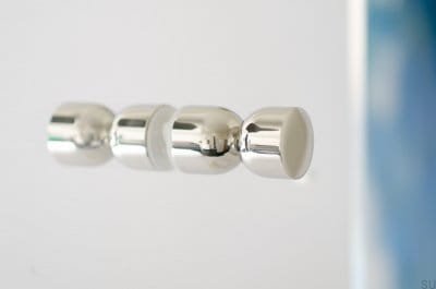Kokeshi 1832 dubbelsidig möbelknopp, polerat mässingsstål