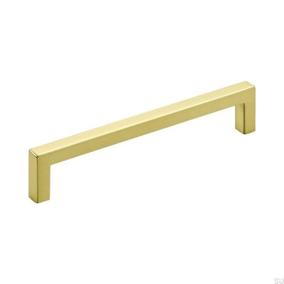 Avlångt möbelhandtag 0143 128 Guld Borstad