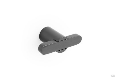 T-Bar Fusion svart titan möbelknopp 