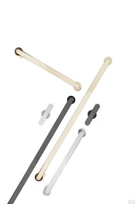 T-Bar Fusion svart titan möbelknopp 