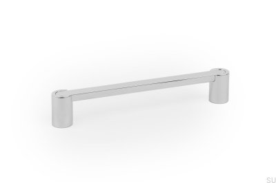 Fusion 160 avlångt möbelhandtag, polerad nickel
