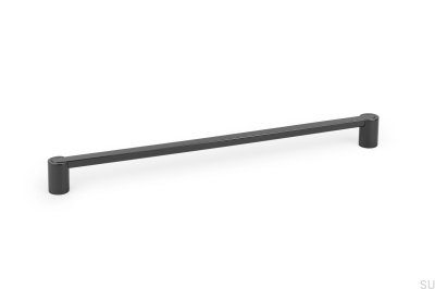 Fusion 320 långsträckt möbelhandtag svart titan polerad