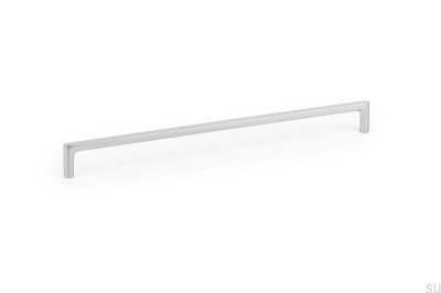 Avlångt möbelhandtag Pura 256 Borstad Nickel