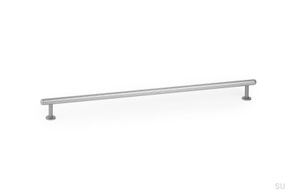 Rille Mini 320 längsgående möbelhandtag, borstad aluminiumsilver