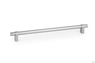 Nobb 320 avlångt möbelhandtag i borstad aluminium