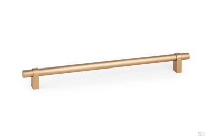Nobb 320 längsgående möbelhandtag, borstad aluminium, guld