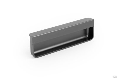 Moule 128 infällt möbelhandtag, metall, svart